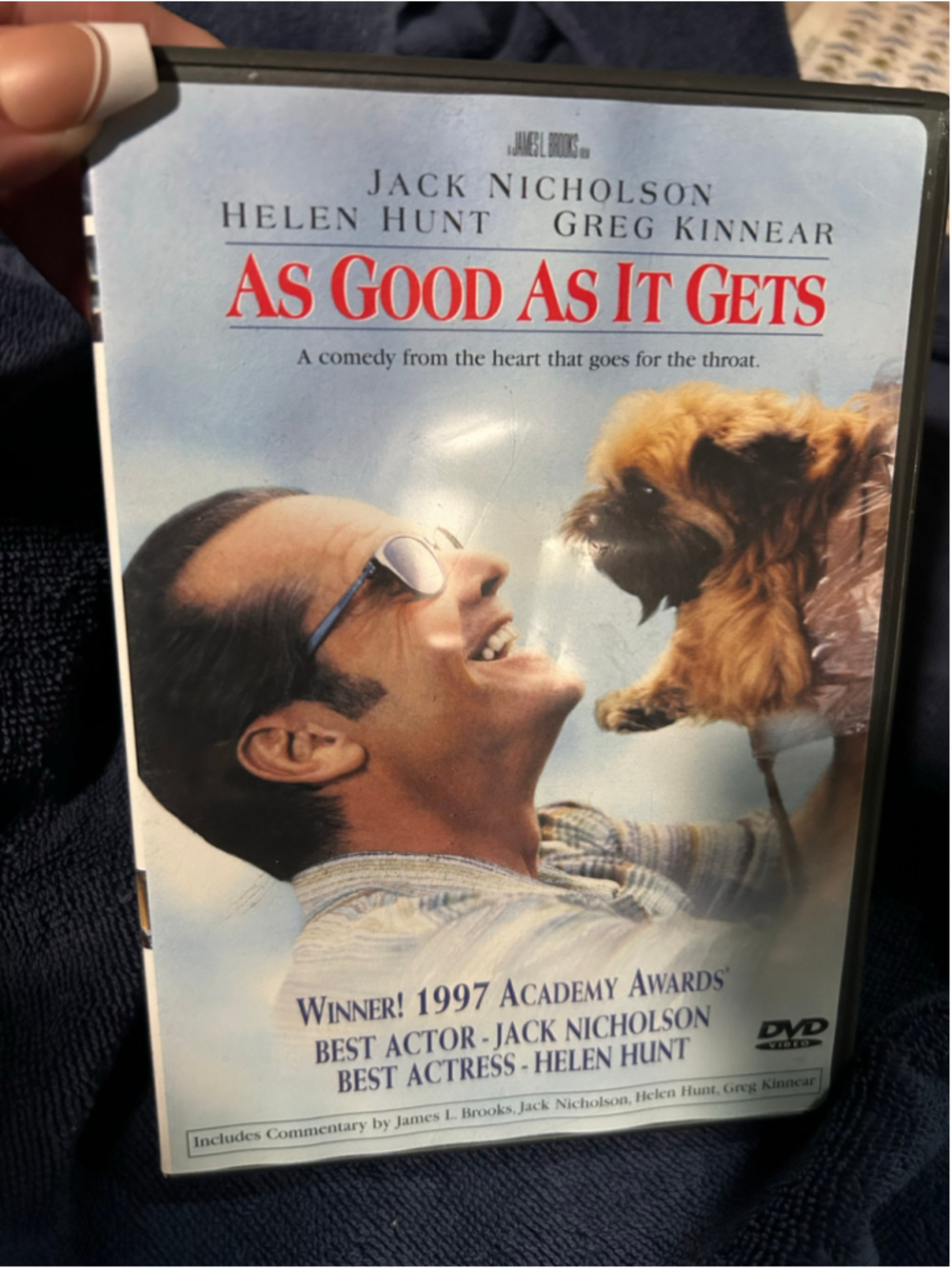 As Good As It Gets DVD Movie Standard One Size Blue Black